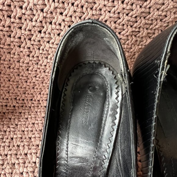 All Saints Black Ribbed/Striped Pumps - Picture 5 of 7